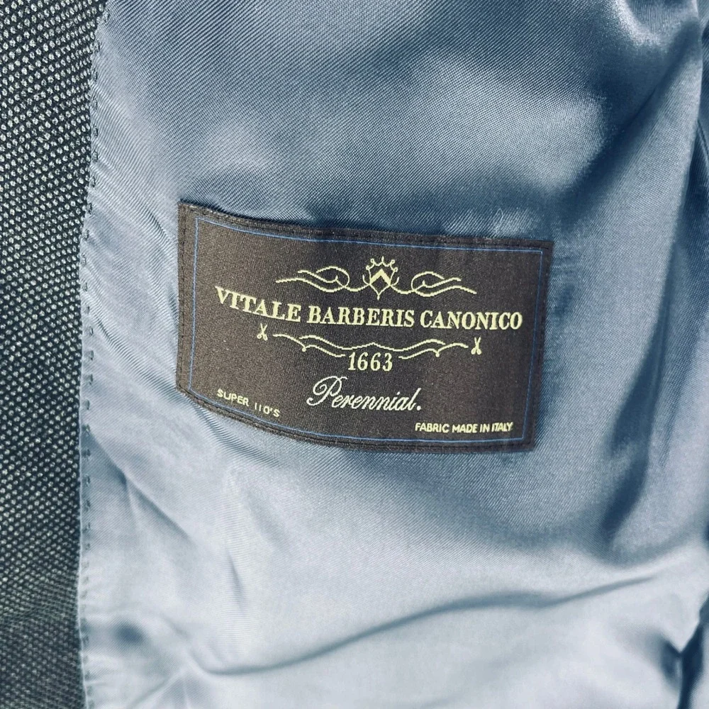 Suitsupply Blazer Mens 34S Blue Napoli INT Vitale Barberis Canonico Wool Jacket